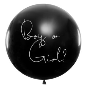Õhupall "Gender Reveal", roosa konfettiga, tüdruk, 1 m