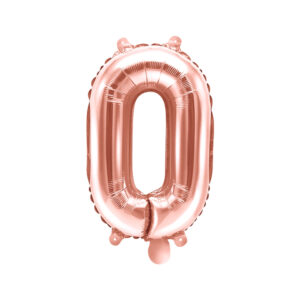 Fooliumõhupall number "0", 35 cm, roosakuldne
