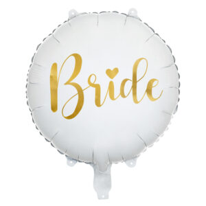 Fooliumõhupall "Bride", 45 cm, valge
