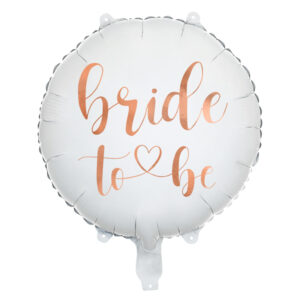 Fooliumõhupall "Bride to be", 45 cm, valge