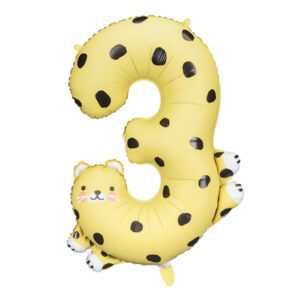 Fooliumõhupall number "3" - Gepard, 68 × 98 cm