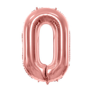 Fooliumõhupall number "0", 86 cm, roosakuldne