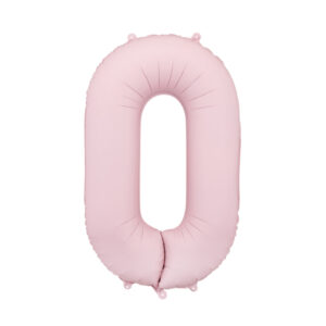 Fooliumõhupall number "0", 86 cm, heleroosa