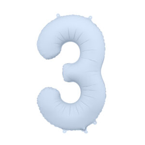 Fooliumõhupall number "3", 86 cm, udusinine