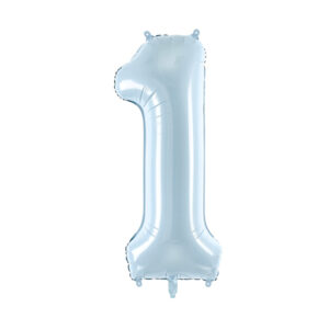 Fooliumõhupall number "1", 72 cm, helesinine