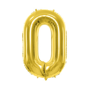 Fooliumõhupall number "0", 72 cm, helekuldne