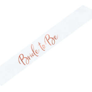 Satiinpael "Bride to Be", valge, 75 cm