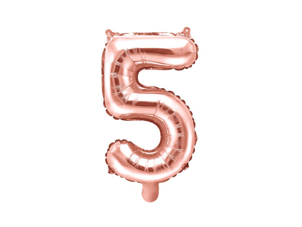 FB10M-5-019R_01_S Fooliumõhupall number "5", 35 cm, roosakuldne