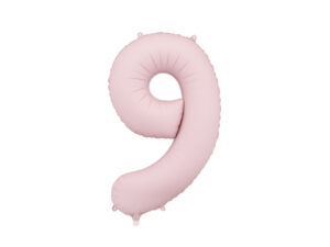 Fooliumõhupall number "9", 86 cm, heleroosa
