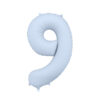 Fooliumõhupall number "9", 86 cm, udusinine