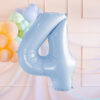 Fooliumõhupall number "4", 72 cm, helesinine