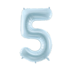Fooliumõhupall number "5", 72 cm, helesinine