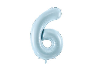 Fooliumõhupall number "6", 72 cm, helesinine
