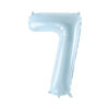 Fooliumõhupall number "7", 72 cm, helesinine