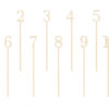 Puidust lauanumbrid, 25 cm (1 pakk / 10 tk)