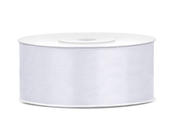 TS25-008_01_S Satiinpael, valge, 25 mm / 25 m (1 tk / 25 jm)