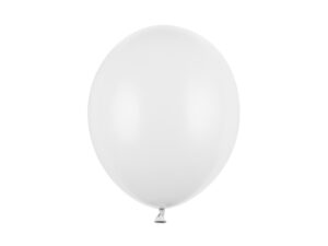Tugevad õhupallid, pastell puhas valge, 30 cm (1 pakk / 10 tk)
