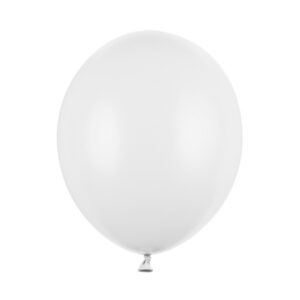 Tugevad õhupallid, pastell puhas valge, 30 cm (1 pakk / 10 tk)