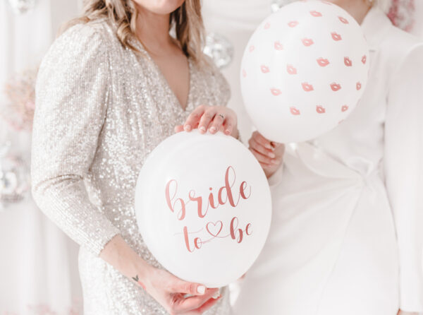 SB14P-328-000-6_04_S Õhupallikomplekt "Bride to Be", 30 cm (1 pakk / 6 tk)