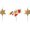 Sünnipäevaküünlad "Lennukid", 4,5-5 cm (1 pakk / 3 tk)