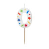 Sünnipäevaküünal Number "0", 5.5 cm