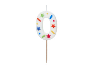 Sünnipäevaküünal Number "0", 5.5 cm