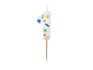 Sünnipäevaküünal Number "1", 5.5 cm