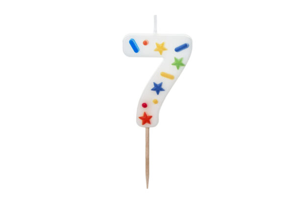SCU11-7_01_S Sünnipäevaküünal Number "7", 5.5 cm