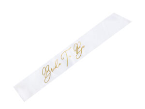 Satiinpael "Bride to Be", valge, 75 cm