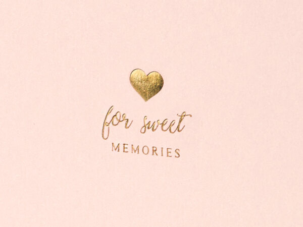 KWAP52-081P_02_S Külalisteraamat "For sweet memories", roosa, 20,5 × 20,5 cm