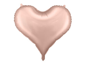 Fooliumõhupall Süda, 75 × 64,5 cm, roosakuldne