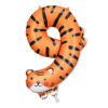 Fooliumõhupall Number “9” - Tiger, 64 × 87 cm