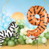 Fooliumõhupall Number “9” - Tiger, 64 × 87 cm