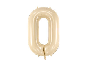 Fooliumõhupall Number "0", 72 cm, beež