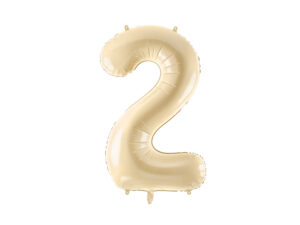 Fooliumõhupall Number "2", 72 cm, beež