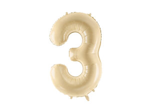 Fooliumõhupall Number "3", 72 cm, beež