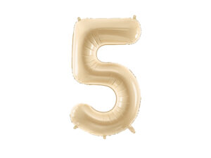 Fooliumõhupall Number "5", 72 cm, beež