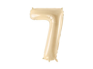 Fooliumõhupall Number "7", 72 cm, beež