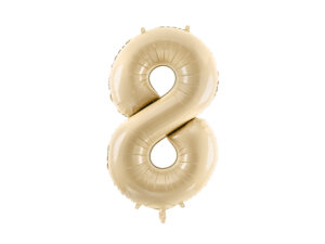 Fooliumõhupall Number "8", 72 cm, beež