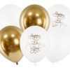 Õhupallid “Happy Birthday To You”, 30 cm (1 pakk / 6 tk), komplekt