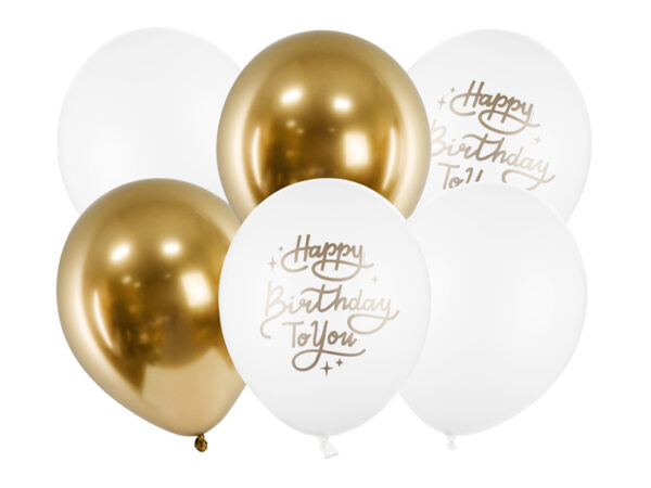 Õhupallid “Happy Birthday To You”, 30 cm (1 pakk / 6 tk), komplekt