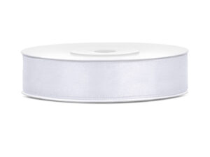 Satiinpael, valge, 12 mm / 25 m