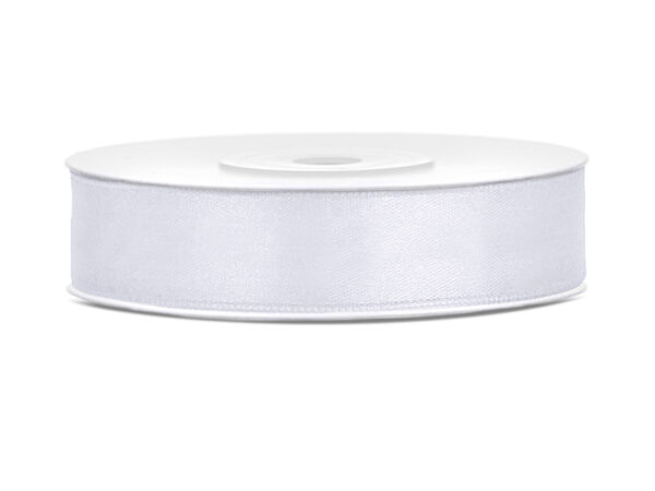 Satiinpael, valge, 12 mm / 25 m